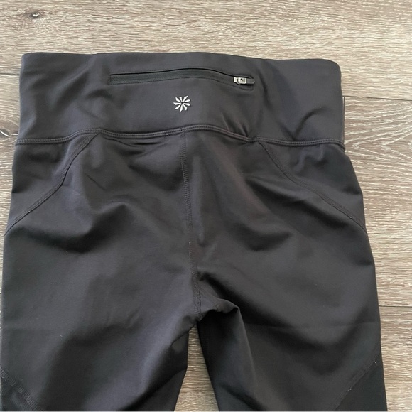 Athleta Mesh‎ Capri leggings Size Small Black - Picture 4 of 10